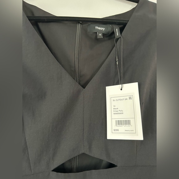 NWT Theory Crisp Poly Cut Out Dress - Picture 4 of 5